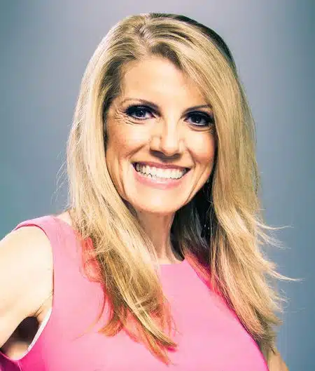 photo of Mardie Caldwell, C.O.A.P. in pink blouse