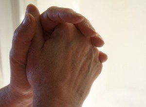 hands held in prayer
