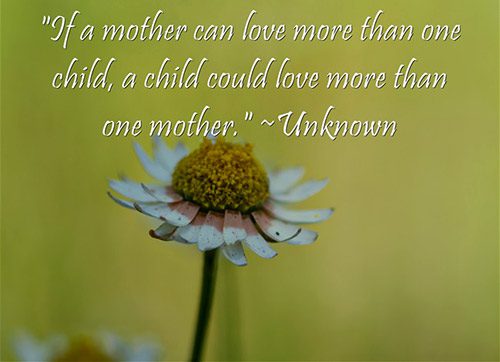 Graphic: If a mother can love more than one child, a child could love more than one mother