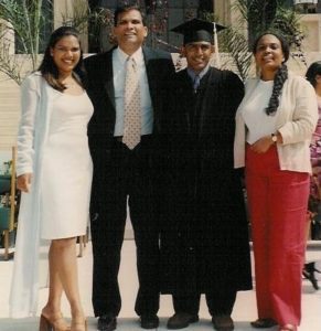 Family photo at the CSUN graduation
