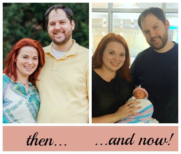 then and now adoptive couple blessed to adopt a baby girl!