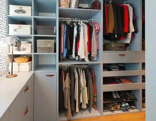 Big beautiful walk in wardrobe