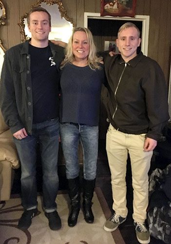 Tammy peer support counselor and two brothers