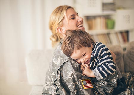 Military adoptive mom