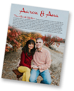 Aaron and Ana's adoption profile