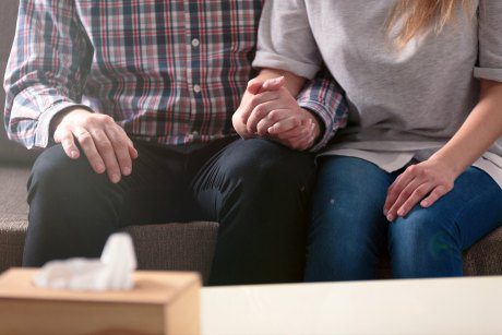 Adoptive couple in counseling