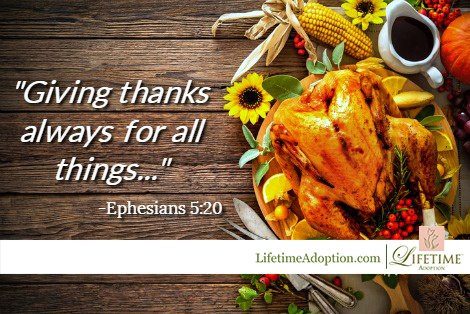 Thanksgiving blessings from Lifetime Adoption
