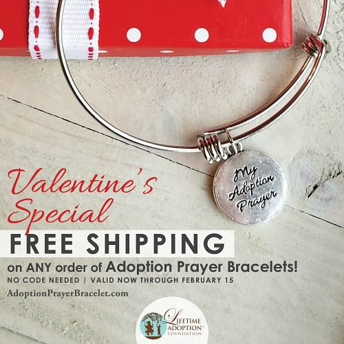 Need a Valentine’s Day Gift? Get an Adoption Prayer Bracelet!