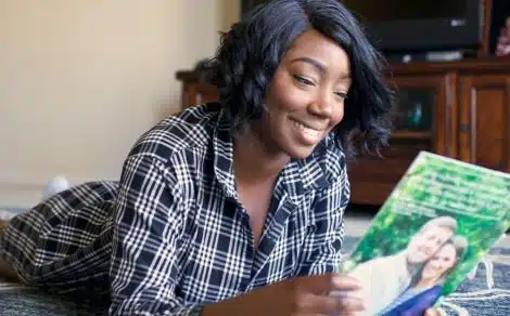 Birth mother looks at adoptive parent profiles happy about distance being important to her