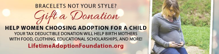 Web banner about how to help women choosing adoption