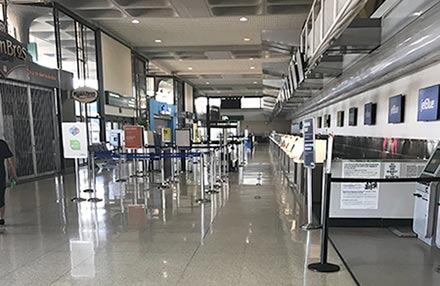 Empty airport, San Diego