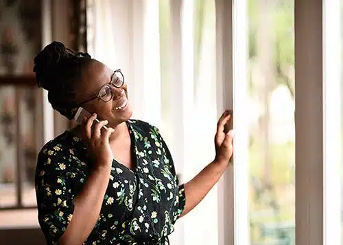 An adoptive mom having her first conversation with a birth mother