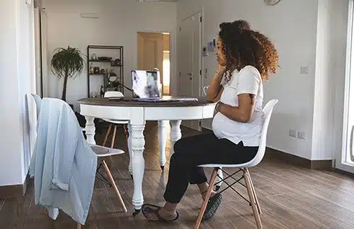 Pregnant woman learning about adoption birth mother rights by state