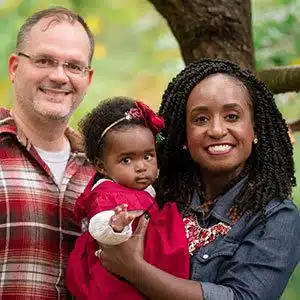 Todd and Anna with their daughter, one of Lifetime's adoption success stories