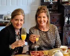Julie with her twin sister recently