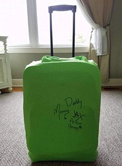 Suitcase fundraiser for adoption