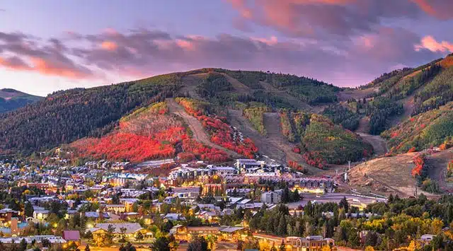 Utah town and sky