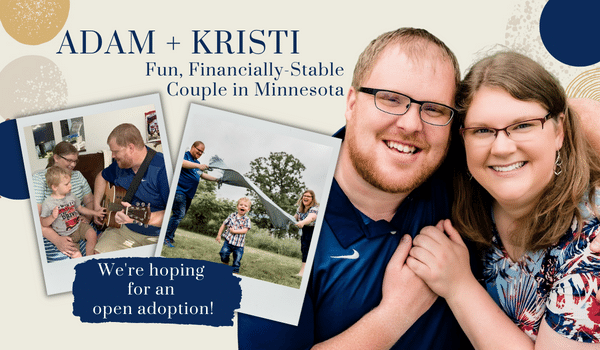 Hopeful adoptive parents Adam and Kristi in Minnesota