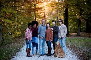 Kelly with her family