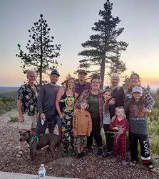 Becky O and her family