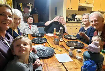 Becky O and her family