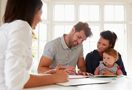 father signing adoption birth certificate