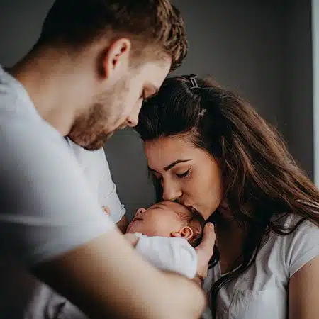 Arkansas couple with adopted baby