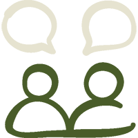 people talking icon