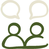 people talking icon