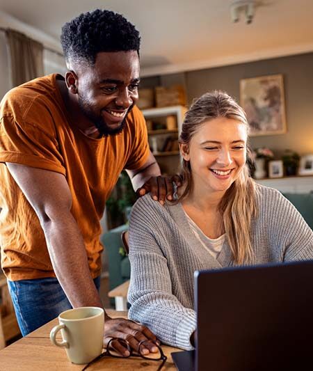 couple at computer