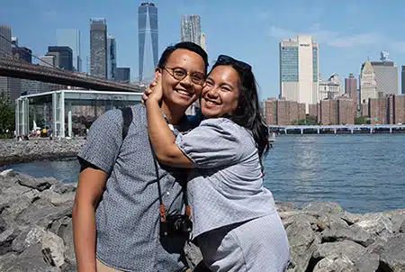 Trung and Rachelle share a love of travel