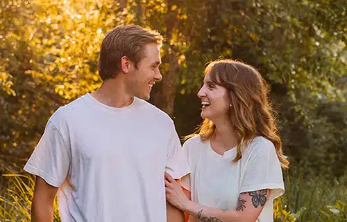 Corbin and Paige, hopeful adoptive parents in Michigan